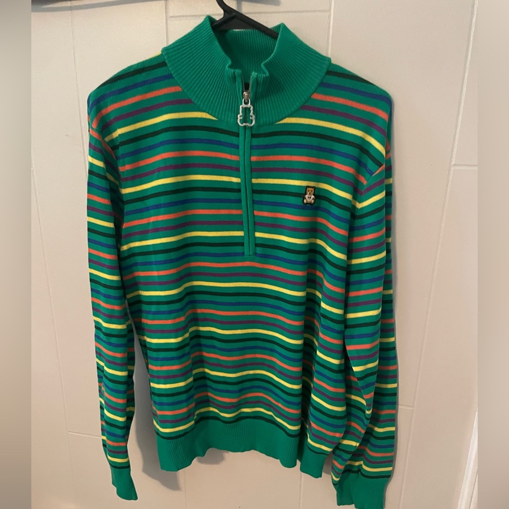 Teddy Fresh Multicolor Striped Women’s Zip-Up Sweater